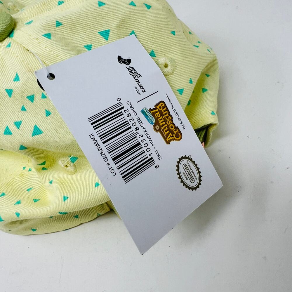 NEW! Nintendo Animal Crossing Adjustable Cap Hat Snapback Green Yellow - Picture 3 of 7
